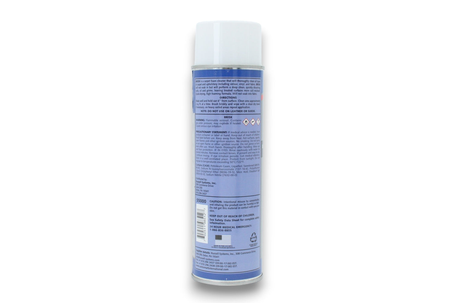 Brisk - Upholstery And Fabric Foam Cleaner 18oz