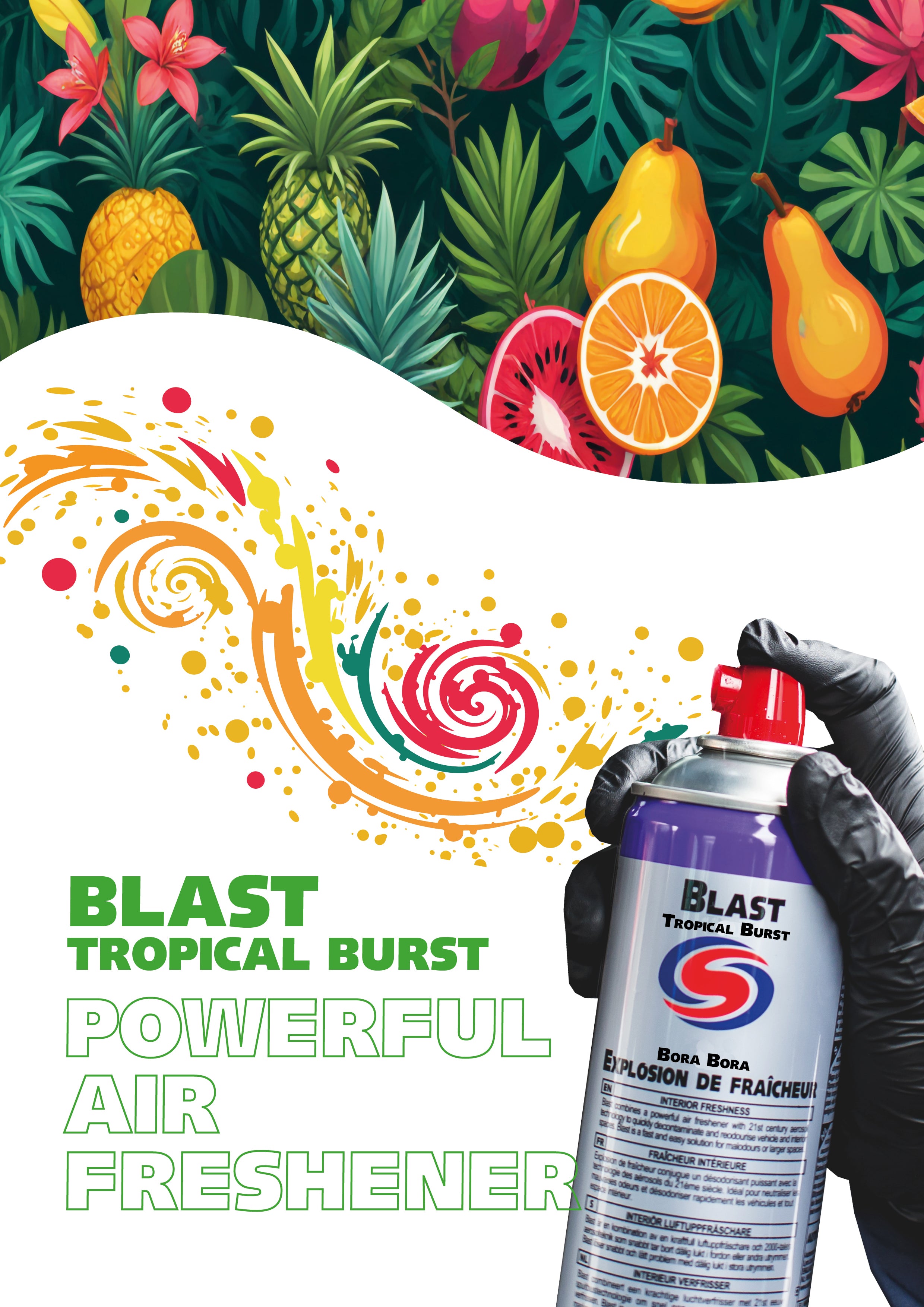 Blast Tropical Burst - Interior Fragrance 400ml – Autosmart America