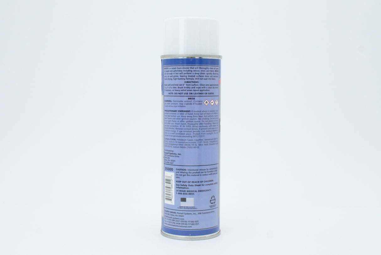 Brisk - Upholstery And Fabric Foam Cleaner 18oz