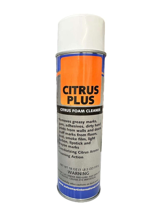 Citrus Plus - Citrus Foam CleanerCitrus Upholstery & Interior Cleaner Multi-Purpose Cleaner - citrus infused Cleans and refreshes interior surfaces. Perfect for plastic and fabric trim, seats & carpets. Cleans and refreshes interior surfaces Perfect for p