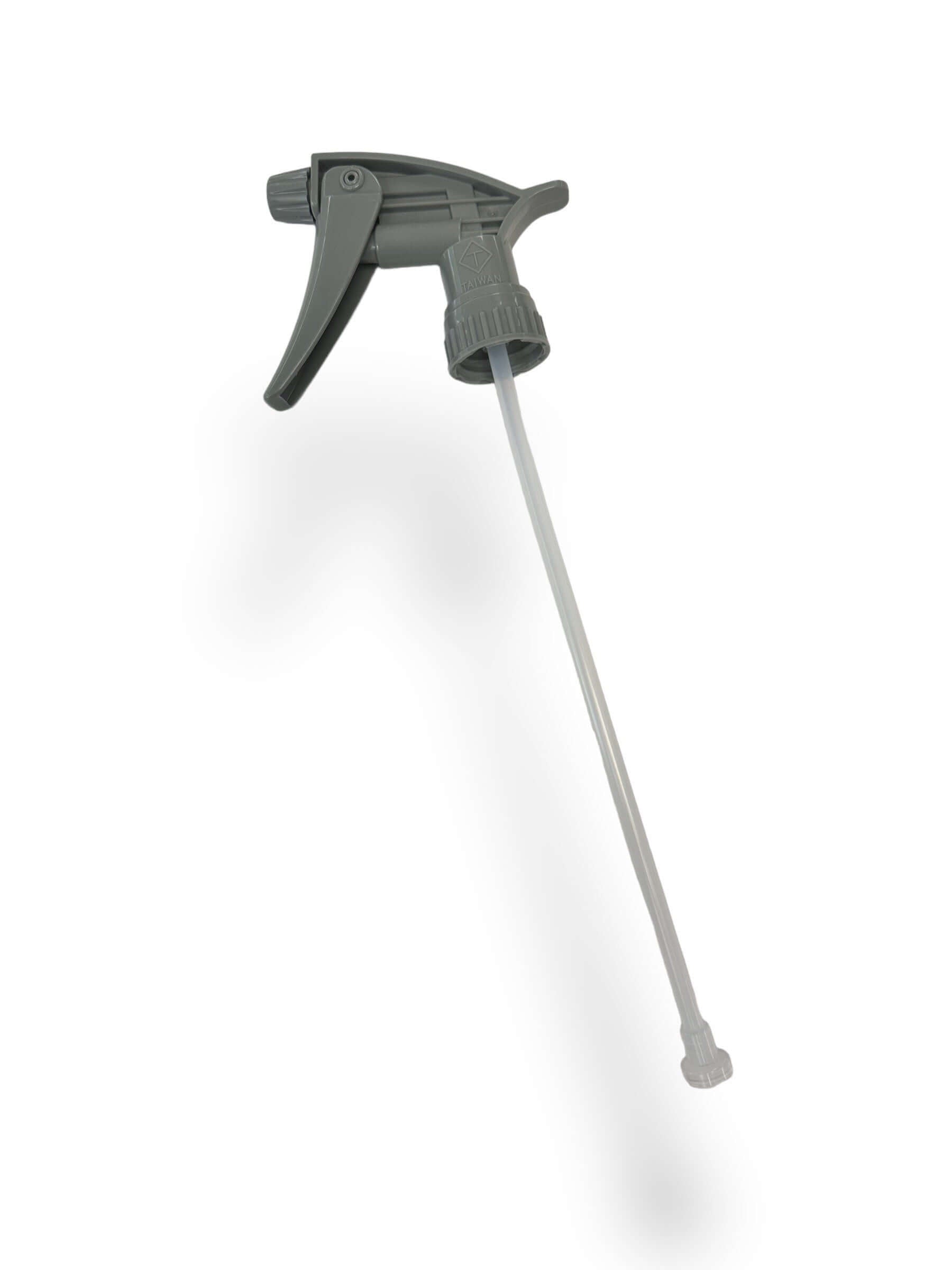 Gray Chemical Resitant Trigger SprayerChemical resistant to most commonly used detail products. Not suitable for acids, strong solvents or heavy caustic materials. Easy squeeze trigger allows for comfortable use while spraying product. Fits 28/410 bottle