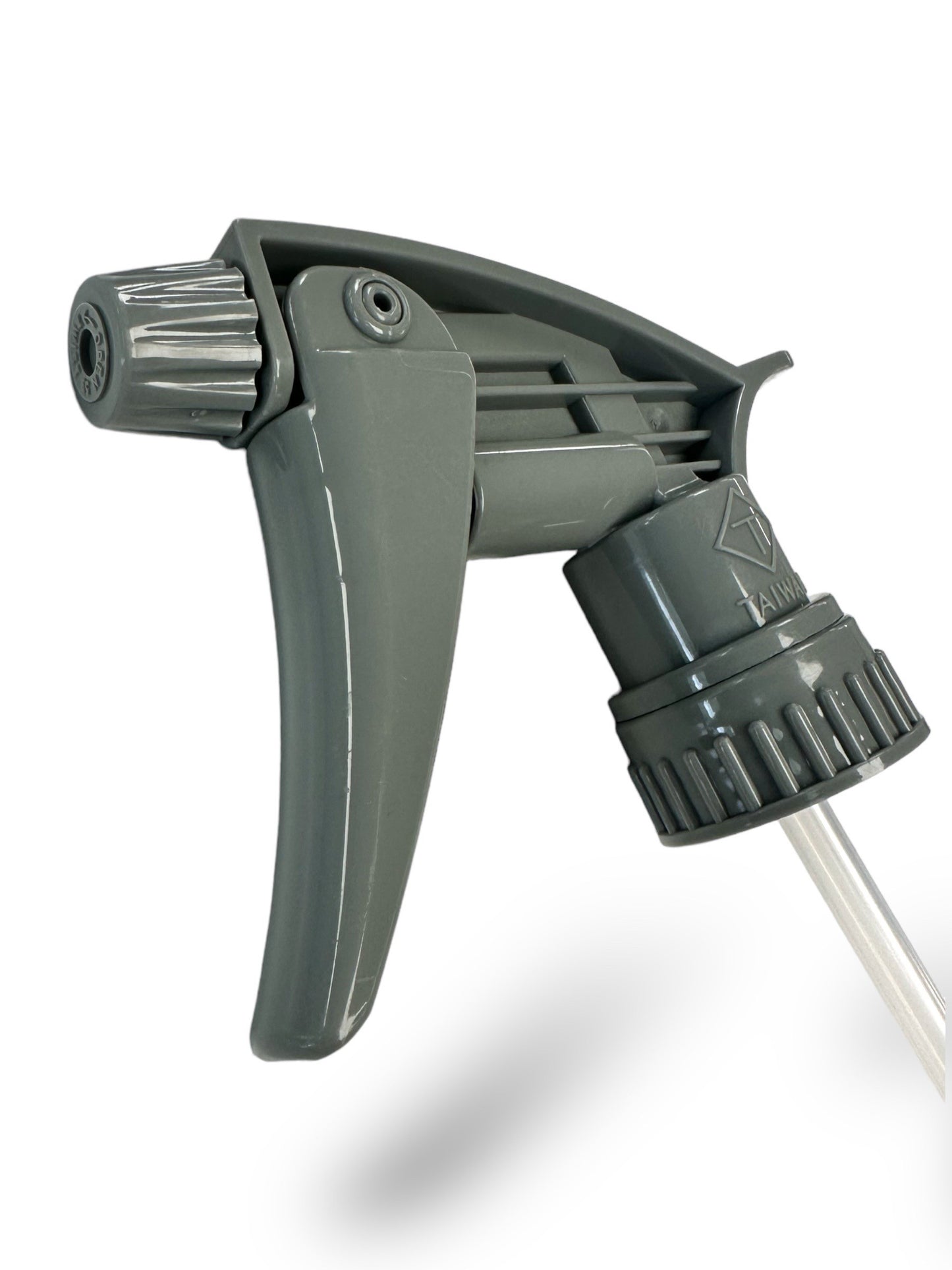 Gray Chemical Resitant Trigger SprayerChemical resistant to most commonly used detail products. Not suitable for acids, strong solvents or heavy caustic materials. Easy squeeze trigger allows for comfortable use while spraying product. Fits 28/410 bottle