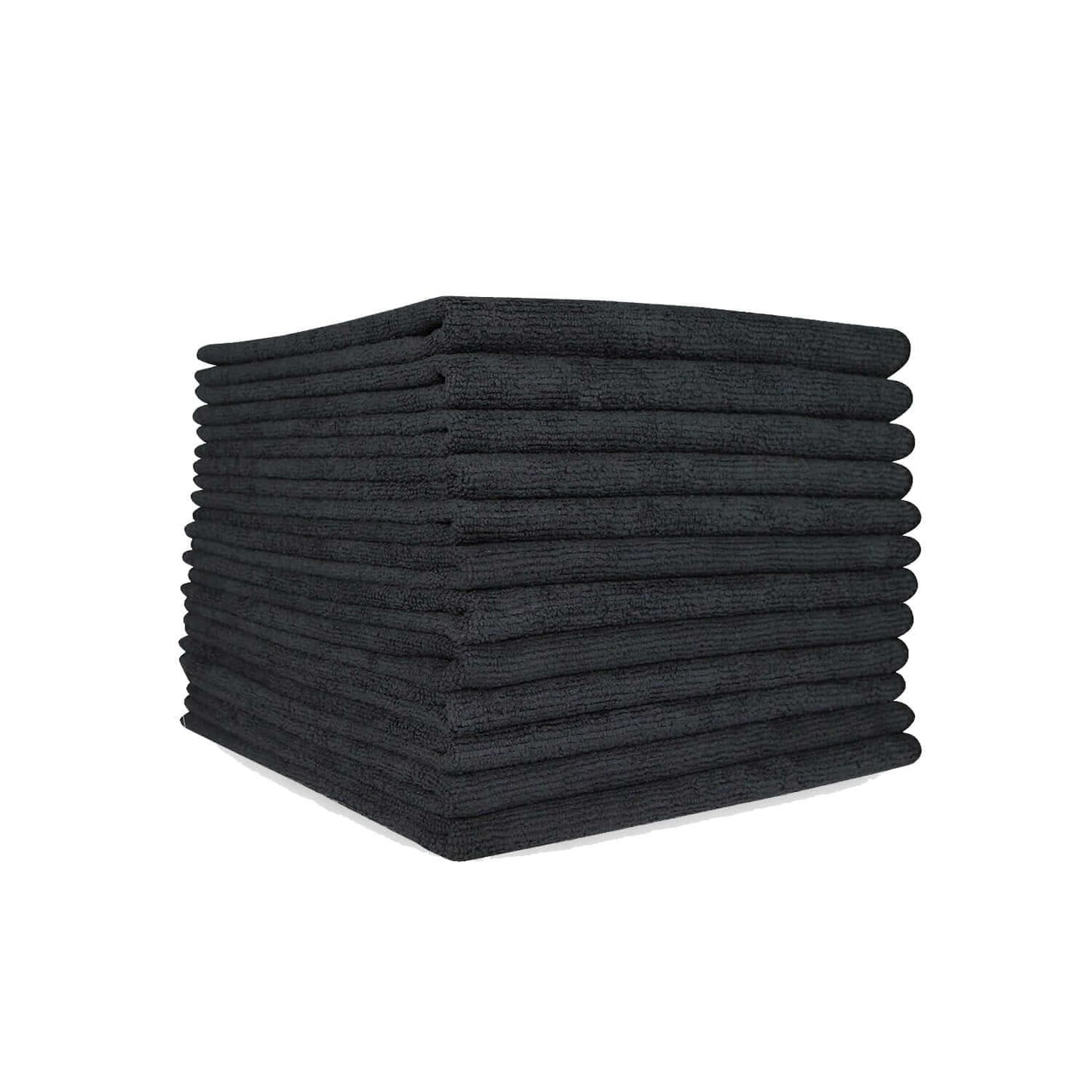 Microfiber Cloth 300gsm 16x16" 12pk - Black