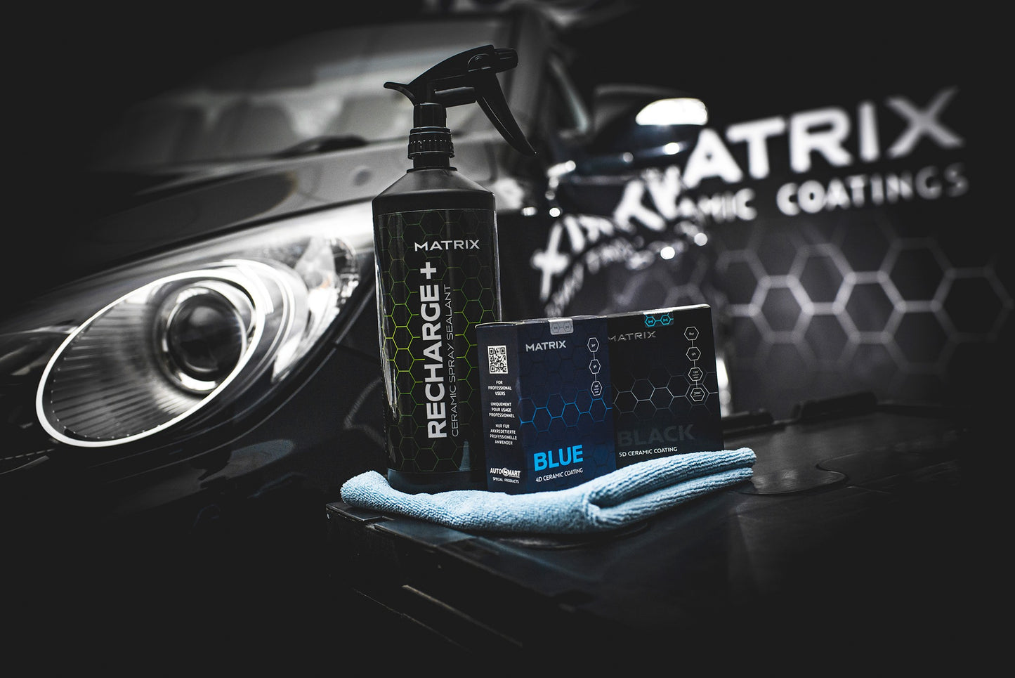 Matrix Recharge+ - Ceramic Spray Sealant 500mlMatrix Recharge+ is a highly durable Si02 ceramic spray coating that creates a hydrophobic high gloss slick finish to the surface that looks and feels better than new. Matrix Recharge+ can be used: As a standa