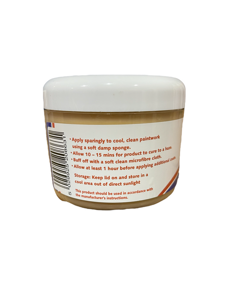 WAX - Luxury Paste Wax 170gLuxury Paste Wax The ultimate in shine and protection. Wax is a highly concentrated blend of 4 waxes including: Carnauba & Candelilla wax, specially chosen to produce a highly durable “wet look” gloss. Long lasting wet gloss fin