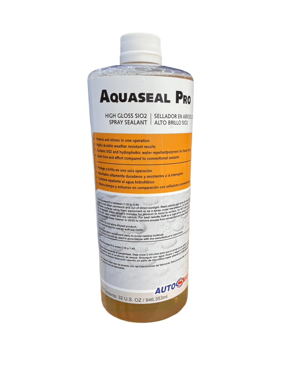 Aquaseal Pro - Si02 Foaming Sealant Concentrate 1qtFoam on Si02 high gloss spray sealant concentrate. 1 32oz bottle can make over 6 gallons of ready to use product! For use with foaming equipment or manual sprayer. The quickest and easiest and cheapest wa