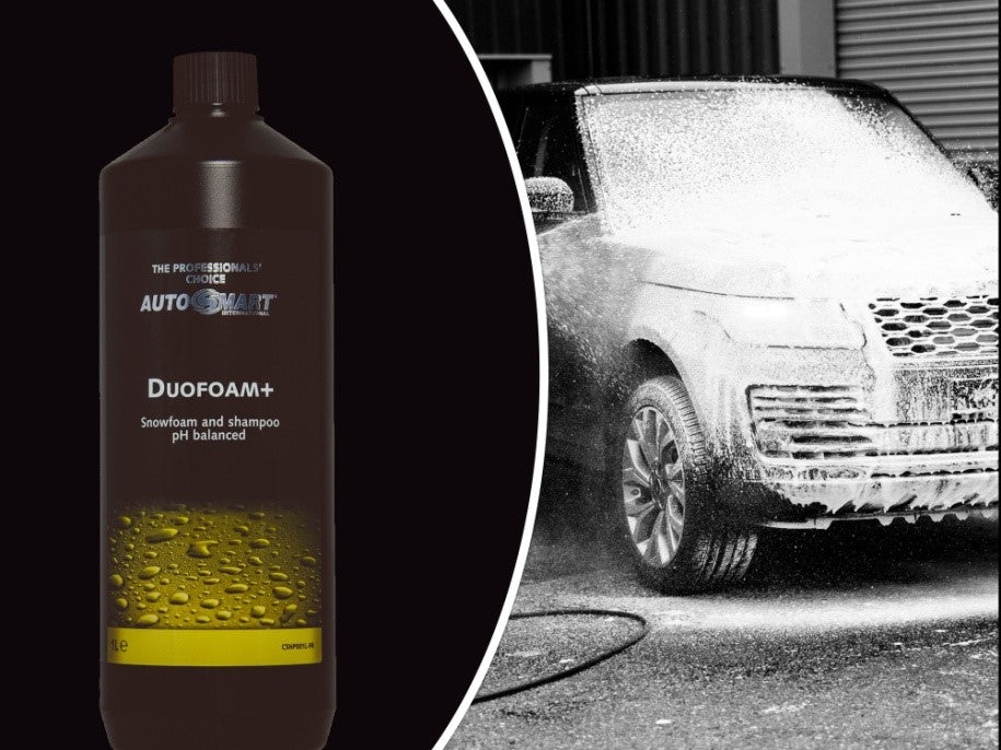 Duofoam+ - pH Balanced Snowfoam 1ltrDuofoam+ features next generation micro foam technology which can be applied using any domestic or professional pressure washer with a foam attachment or a foam gun. Duofoam+ small bubble size means more contact with th