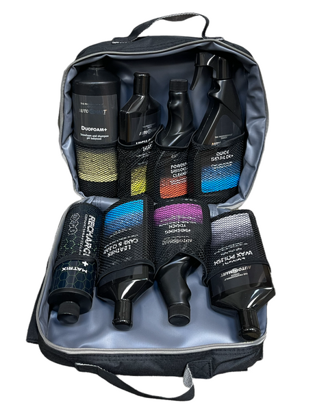 Autosmart Retail Bag - Bag onlyEasily organize your "go to" Autosmart detail products in one easy place. Perfect for your car shows and events - throw it in your trunk, take your favorite Autosmart products with you! Handy front pocket keeps cloths, brush